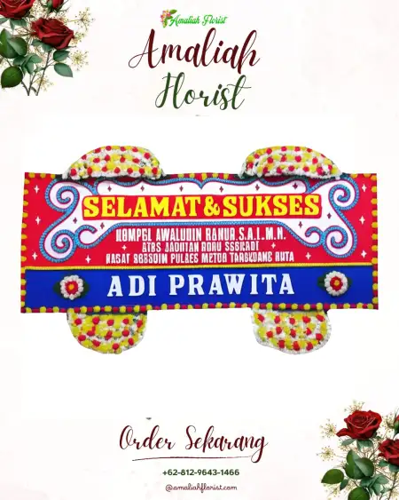 Papan Bunga Ucapan Selamat wado